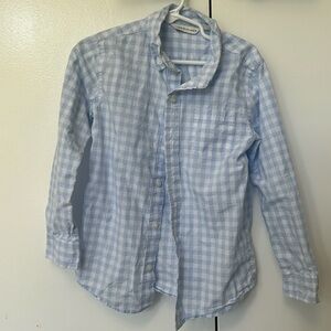 Jamie and Jack blue gingham button down oxford 5 boys